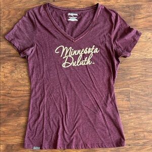 Jansport Women's V-Neck Tee - Burgundy and Gold
Minnesota Duluth
UMD